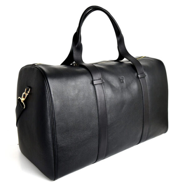 Leather Duffel Bag – Black